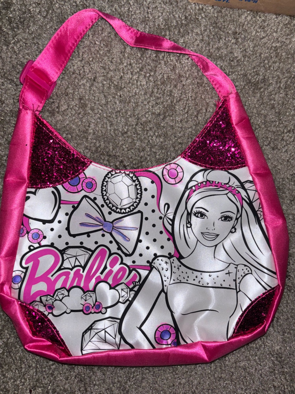 Girls Barbie Color in Purse - Used